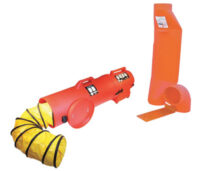 Air Systemsﾮ CVF Style 8" 974 cfm 1/3 hp 115 VAC 60 Hz Polyethylene Contractor Grade Ventilation Kit With 15' Duct