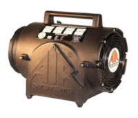 Air Systemsﾮ 8" 974 cfm 1/4 hp 115 Vac 60 Hz Polyethylene Contractor Grade Ventilation Fan ( Duct Canister Sold Separately)