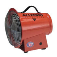 Allegroﾮ 14" X 13 5/8" X 15" 1150 cfm 1/4 hp 12 VDC 22 A Motor Cold Rolled Steel Axial Blower With 15' Cord And Alligator Clips