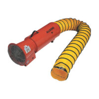 Allegroﾮ 36" X 13 5/8" X 15" 1275 cfm 1/3 hp 120 VAC 3 A Motor Cold Rolled Steel Electric Axial Blower With Canister And 8" X 25' Statically Conductive Duct