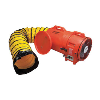 Allegroﾮ 27" X 16" X 17" 1842 cfm 1 hp 110/220 VAC 50/60 Hz Motor Polyethylene Com-Pax-Ial Blower With Canister And 12" X 15' Flexible Duct
