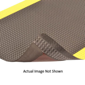 Superior Manufacturing 3" X 5" Black 1/2" Thick Vinyl 482 Bubble Traxﾙ Non-Slip Anti-Fatigue Floor Mat