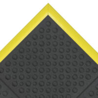 Superior Manufacturing Notraxﾮ 3' X 3' Black 3/4" Thick Resilient Rubber Cushion-Easeﾮ Ergoﾙ Wet/Dry Area Safety/Anti-Fatigue Floor Mat