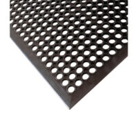Superior Manufacturing Notraxﾮ 3' X 20' Black 1/2" Thick Rubber Sanitopﾮ Grease Resistant Wet/Dry Area Safety/Anti-Fatigue Floor Mat With Beveled Edges