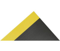 Superior Manufacturing Notraxﾮ 3' X 75' Black And Yellow 1/4" Thick PVC Series 830 Insulative Non-Conductive Switchboard Mat With Rib-Tooth Pattern