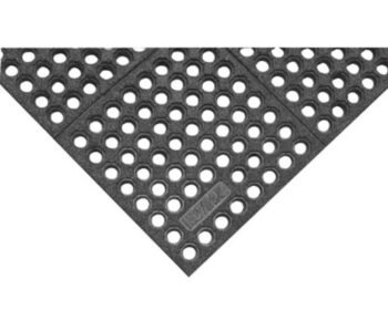 Superior Manufacturing Notraxﾮ 3' X 5' Black 3/4" Thick Nitrile Rubber Niruﾮ Cushion-Easeﾮ GSIIﾙ Wet/Dry Area Safety/Anti-Fatigue Floor Mat With Interlocking Edges
