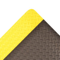 Superior Manufacturing 2" X 75" Yellow And Black 1" Thick Roll 979 Saddle Traxﾙ Non-Slip Anti-Fatigue Floor Mat