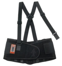 Ergodyne Medium Black ProFlexﾮ 2000SF 840D Spandexﾮ High Performance V-Shaped Design Back Support With Two-Stage Closure, Sticky Fingersﾮ Stays And Detachable Suspenders