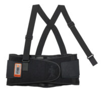 Ergodyne Small Black ProFlexﾮ 1100SF 280D Spandexﾮ Standard Lower Back Support With Two-Stage Closure, Sticky Fingersﾮ Stays And Detachable Suspenders