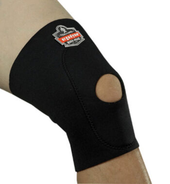 Ergodyne Medium Black ProFlexﾮ 615 Neoprene Ambidextrous Single Layer Knee Sleeve With Anterior Pad And Open Patella