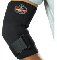 Ergodyne Large Black ProFlexﾮ 655 Neoprene Ambidextrous Elbow Sleeve With Hook And Loop Closure And Adjustable Cinch Strap