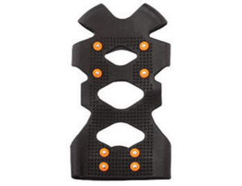Ergodyne Large TREXﾙ 6300 Black Stretchable Rubber One Piece Ice Traction Device With Carbon Steel Studs For Boots And Shoes Size 8 To 11