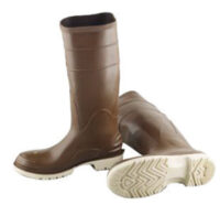 Onguard Industries Size 8 Polymaxﾮ Ultra Brown 16" PVC Knee Boots With Ultragripﾮ Sipe Outsole, Steel Toe And Removable Insole