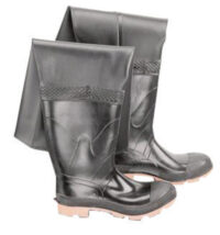 Onguard Industries Size 11 Storm King Black 27" PVC And Polyester Hip Waders With Cleated Outsole, Steel Toe And Removable Insole