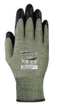Ansell Size 6 PowerFlex® 80-813 13 Gauge Medium Duty Special Purpose Cut And Flame Resistant Foam Palm Coated Work Gloves With DuPont™ Kevlar® Liner And Knit Wrist