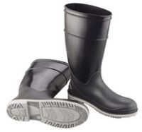 Onguard Industries Size 8 Goliath Black Polyblendﾮ Chemical Resistant Knee Boots With Power-Lug Outsole, Steel Toe And Removable Insole
