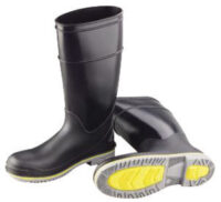 Onguard Industries Size 12 Flex3ﾙ Black 16" Polyblendﾮ PVC Knee Boots With Power-Lug Outsole, Steel Toe And Removable Insole