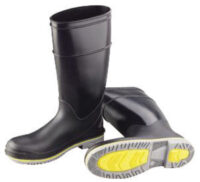 Onguard Industries Size 9 Flex3ﾙ Black 16" Polyblendﾮ PVC Knee Boots With Power-Lug Outsole, Steel Toe And Removable Insole