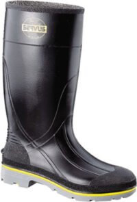 Servusﾮ By Honeywell Size 8 XTPﾙ Black 15" PVC Knee Boots With TDTﾮ Dual Compound Yellow And Gray Outsole, Steel Toe And Removable Insole