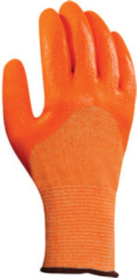 Ansell Size 9 Orange ActivArmr® Knitted 3/4 Dipped Cut Resistant Gloves With Neoprene And Nitrile Coating And Knit Wrist
