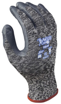 SHOWA™ Size 8 Aegis HP54™ 10 Gauge Light Weight Cut Resistant Nitrile Dipped Palm Coated Work Gloves With High Performance Polyethylene, Nylon And Lycra® Liner And Elastic Knit Wrist