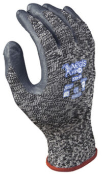 SHOWA™ Size 9 Aegis HP54™ 10 Gauge Light Weight Cut Resistant Nitrile Dipped Palm Coated Work Gloves With High Performance Polyethylene, Nylon And Lycra® Liner And Elastic Knit Wrist
