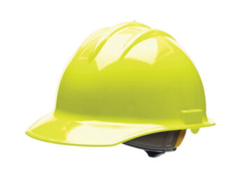 Bullardﾮ Yellow HDPE Cap Style Hard Hat With 6 Point Rachet Suspension