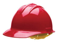 Bullardﾮ Red HDPE Cap Style Hard Hat With 6 Point Rachet Suspension