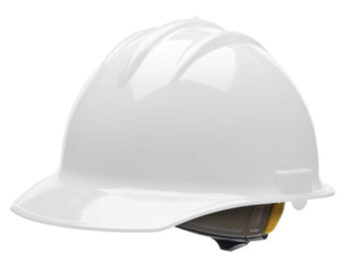 Bullardﾮ White HDPE Cap Style Hard Hat With 6 Point Rachet Suspension