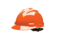Bullardﾮ Orange HDPE Cap Style Hard Hat With 4 Point Rachet Suspension
