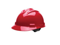 Bullardﾮ Red HDPE Cap Style Hard Hat With 4 Point Rachet Suspension
