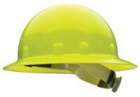 Fibre-Metalﾮ by Honeywell Yellow E1 Thermoplastic Full Brim Hard Hat With 8 Point Ratchet Suspension