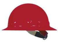 Fibre-Metalﾮ by Honeywell Red E1 Thermoplastic Full Brim Hard Hat With 8 Point Ratchet Suspension