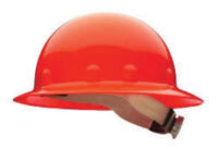 Fibre-Metalﾮ by Honeywell Hi-Viz Orange E1 Thermoplastic Full Brim Hard Hat With 8 Point Ratchet Suspension