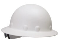 Fibre-Metalﾮ by Honeywell White Roughneckﾮ P1 Fiberglass High Heat Full Brim Hard Hat With SuperEightﾮ Ratchet Suspension