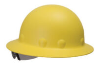 Fibre-Metalﾮ by Honeywell Yellow Roughneckﾮ P1 Fiberglass High Heat Full Brim Hard Hat With SwingStrapﾙ SuperEightﾮ Ratchet Suspension