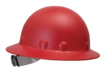 Fibre-Metalﾮ by Honeywell Red Roughneckﾮ P1 Fiberglass High Heat Full Brim Hard Hat With TabLokﾙ SuperEightﾮ 8 Point Suspension
