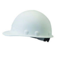 Fibre-Metalﾮ by Honeywell White Roughneckﾮ Fiberglass Cap Style Hard Hat With SuperEightﾮ 8 Point Ratchet Suspension