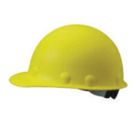 Fibre-Metalﾮ by Honeywell Yellow Roughneckﾮ Fiberglass Cap Style Hard Hat With SuperEightﾮ 8 Point Ratchet Suspension