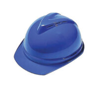 MSA Blue V-Gardﾮ 500 Polyethylene Slotted Cap Style Hard Hat With Fas Tracﾮ 6 Point Ratchet Suspension