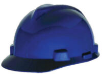 MSA Blue V-Gardﾮ Polyethylene Slotted Cap Style Hard Hat With 1 Touchﾮ Suspension