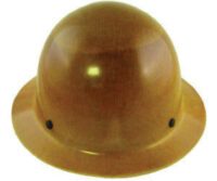MSA Tan Skullgardﾮ Phenolic Full Brim Hard Hat With Staz Onﾮ 4 Point Pinlock Suspension