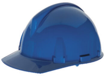 MSA Blue TopGardﾮ Polycarbonate Cap Style Hard Hat With 1 Touchﾮ 4 Point Pinlock Suspension