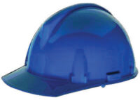 MSA Blue TopGardﾮ Polycarbonate Cap Style Hard Hat With Fas Tracﾮ Ratchet Suspension