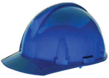 MSA Blue TopGardﾮ Polycarbonate Cap Style Hard Hat With Fas Tracﾮ Ratchet Suspension