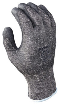 SHOWA™ Size 7 SHOWA® 541 13 Gauge Cut Resistant Gray Polyurethane Dipped Palm Coated Work Gloves With Light Gray Seamless Dyneema® And High Performance Polyethylene Knit Liner And Elastic Wrist