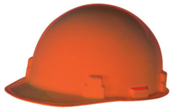 Radnorﾮ Orange SmoothDomeﾮ Polyethylene Cap Style Hard Hat With Ratchet Suspension