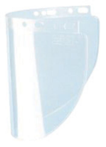 Fibre-Metalﾮ by Honeywell High Performanceﾮ Model 4178 8" X 16 1/2" X .06" Clear Injection Molded Propionate Wide View Faceshield For Use With Models F400 And F500 Mounting Crown