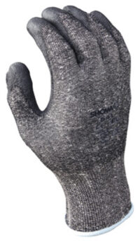 SHOWA™ Size 9 SHOWA® 541 13 Gauge Cut Resistant Gray Polyurethane Dipped Palm Coated Work Gloves With Light Gray Seamless Dyneema® And High Performance Polyethylene Knit Liner And Elastic Wrist