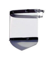 Fibre-Metalﾮ by Honeywell High Performanceﾮ Model FM70 Clear Propionate Dual Crown Faceshield System With Window, Norylﾮ Chin Guard And Dielectric Bracket For Use With 4" Crown Headgear And Slotted Hats